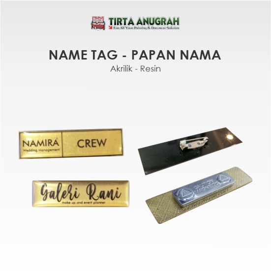 Papan Nama Name Tag