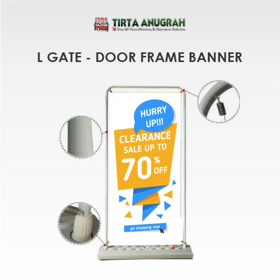 L Gate Door Frame Banner