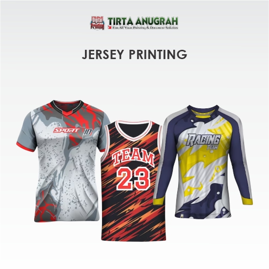 Sublimasi Jersey Sport, gaming, dll