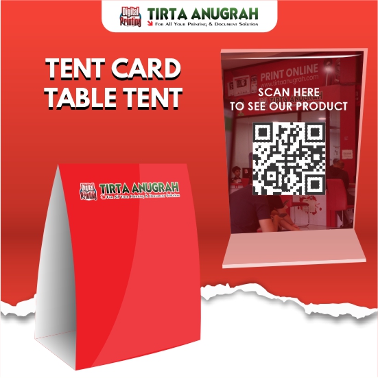 Tent Card akrilik