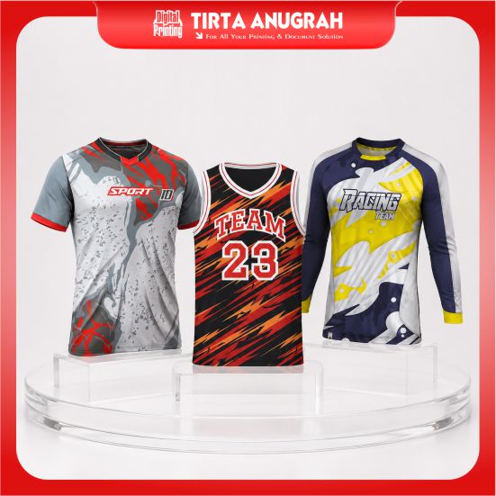 Sublimasi Jersey Sport, gaming, dll
